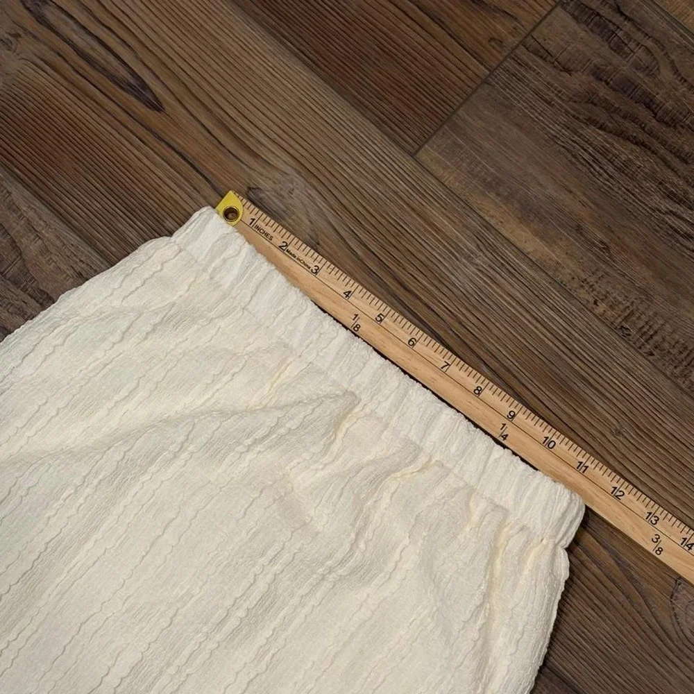 'Dazy NWT cream Cottagecore boho maxi skirt size sm with horizontal ruching